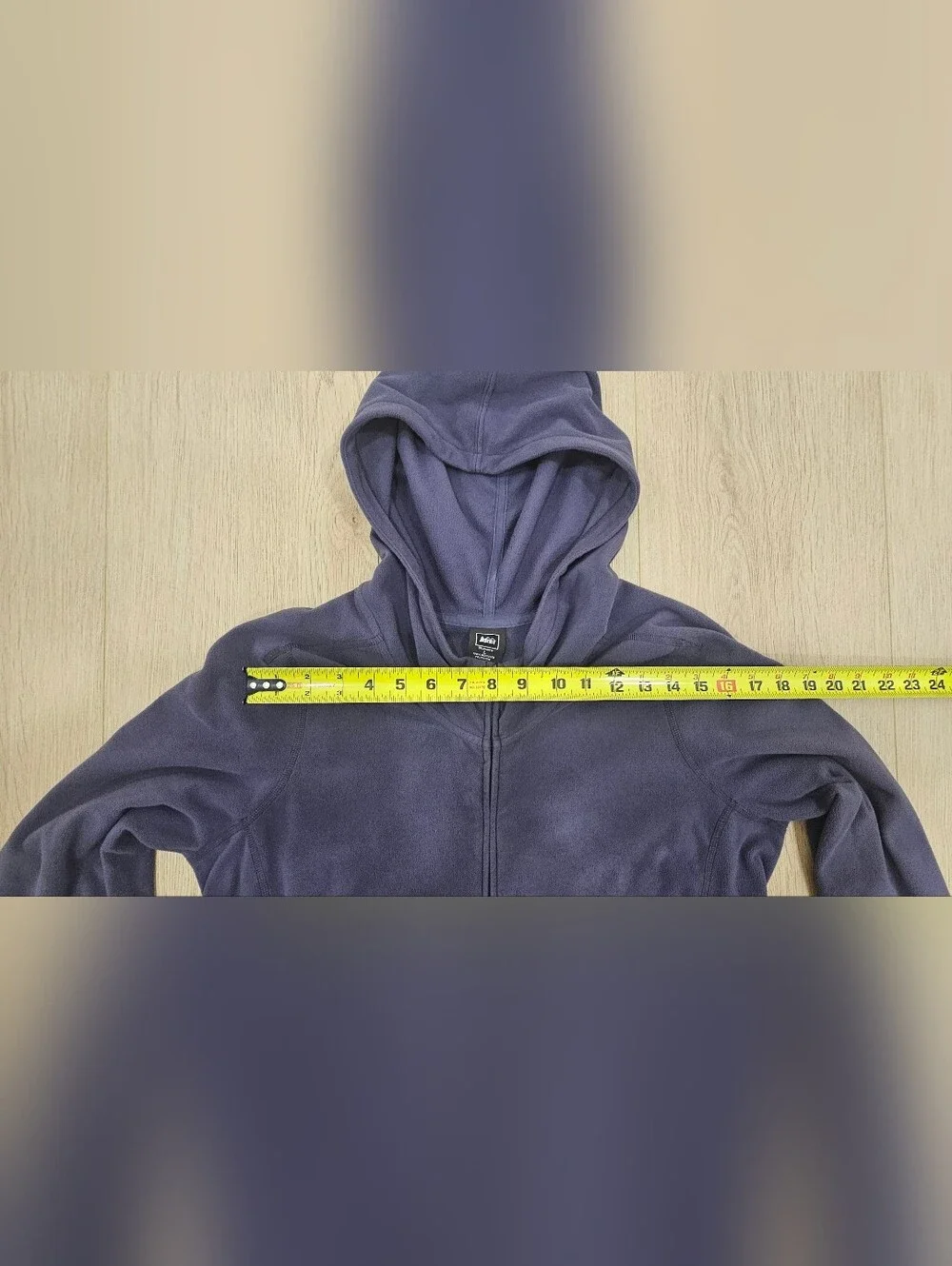 REI Women’s Large Fleece Hoodie Jacket Full Zip Purple Recycled Polyester Outdoo